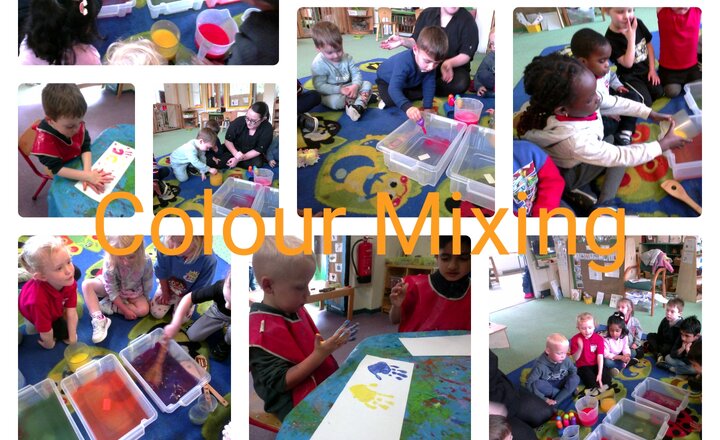 Image of Pre-School- UTW- Art- Colour Mixing