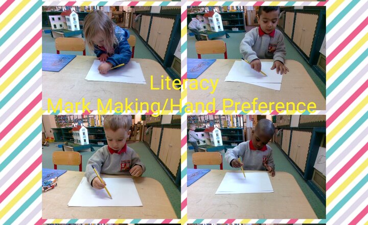 Image of Preschool- Literacy- All About Me- Drawing Self Portraits and Hand Preference.