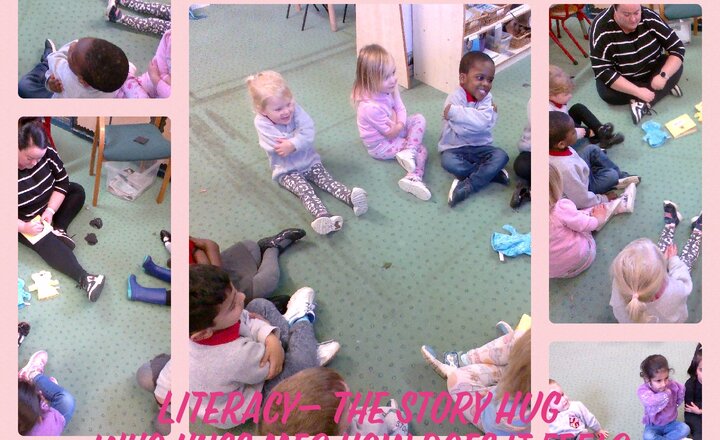 Image of Preschool-Literacy- The story Hug- Who Hugs Me? How does it feel?