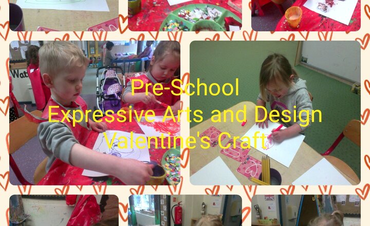 Image of Pre-School-Expressive Arts and Design- Valentine's Craft