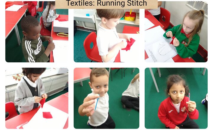 Image of Year 1 - D.T - Joining Fabrics Using Running Stitch