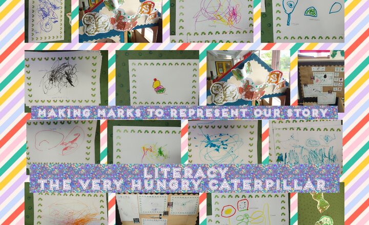 Image of Pre School -Mark Making - The Very Hungry Caterpillar