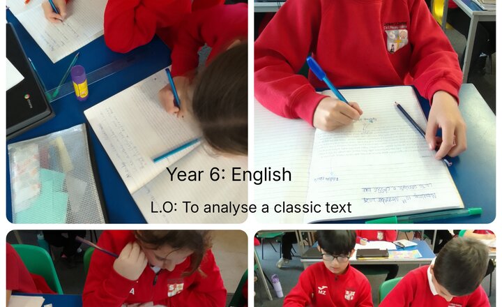 Image of Year 6: English - Analysing a Classic Text