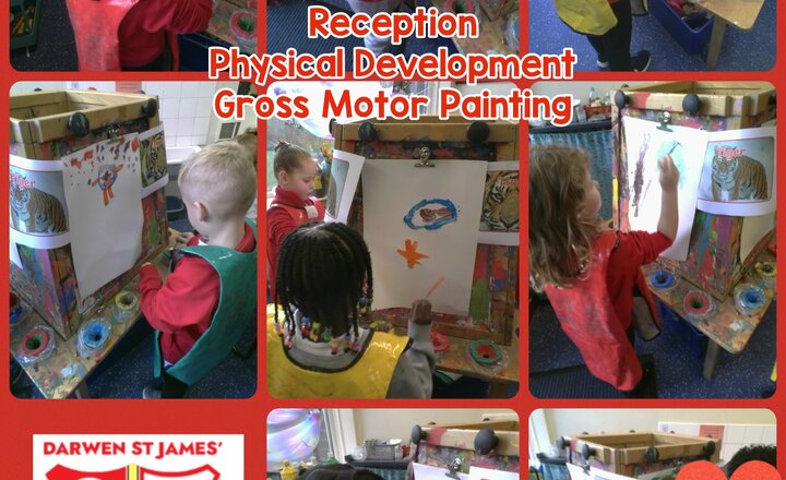 Image of Reception- Physical Development- Gross Motor Painting