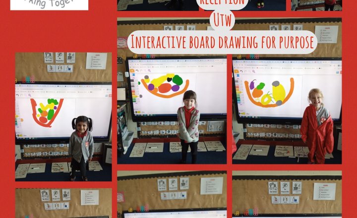 Image of Reception- UTW- Interactive Board Drawing For  A Purpose