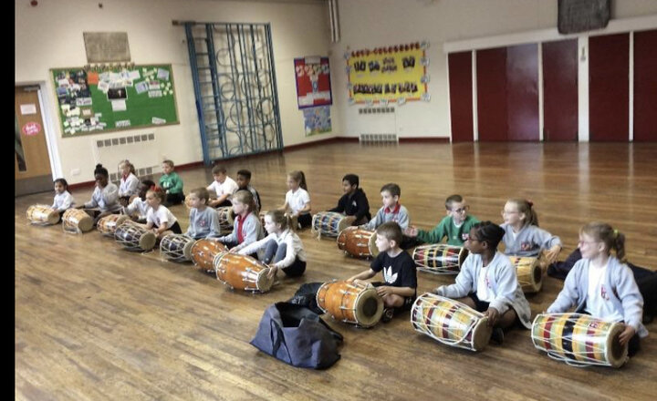 Image of Year 2 - Drumming