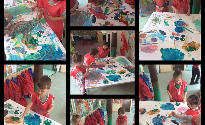 Image of Nursery - 2's Room and Pre School, Collaborative Art.