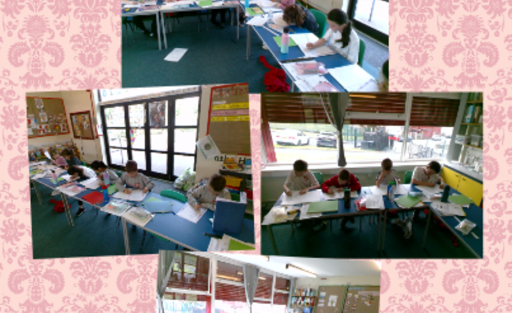 Image of Year 4 Re-Writing Their Own River Poem  