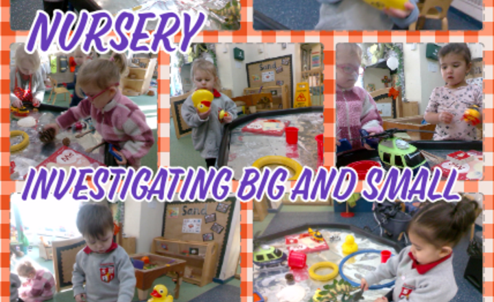 Image of Nursery - Maths - Investigating Big And Small 