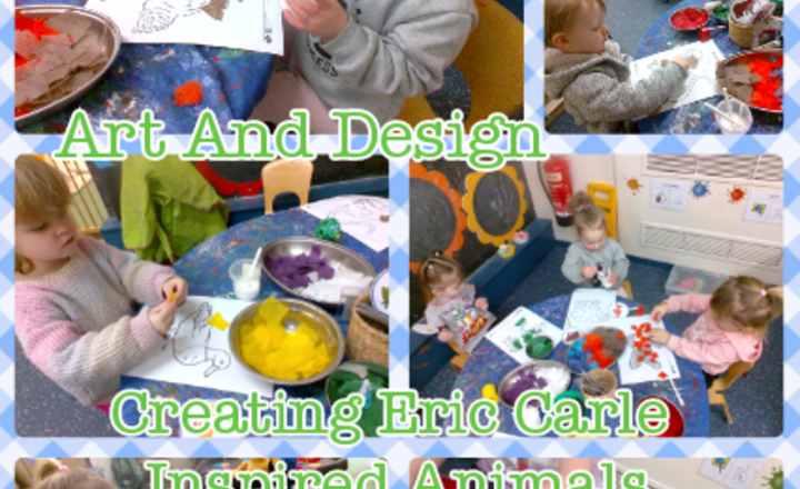 Image of Nursery - Art And Design - Creating Eric Carle Inspired Animals