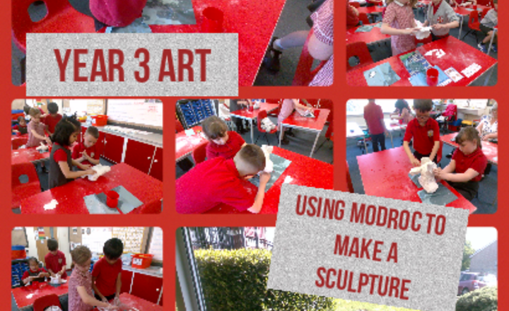 Image of Year 3 Art - Using Modroc To Make A Sculpture
