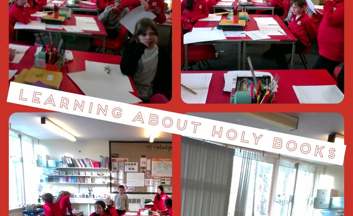 Image of Year 5 R.E. - Learning about Holy Books