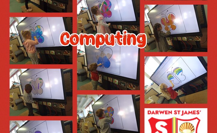 Image of Nursery / Pre-School - Computing - Creating Butterflies