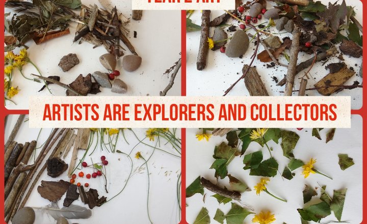 Image of Year 2 Art - Artists are Explorers and Collectors