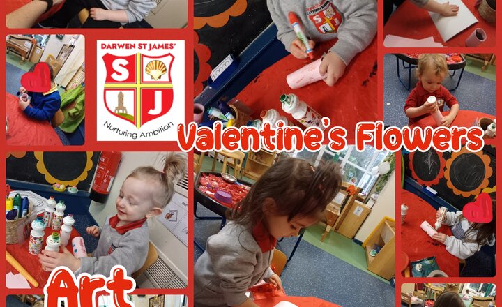 Image of Nursery - Art - Valentine's Flowers