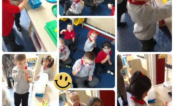 Image of Reception Class - Toothbrushing
