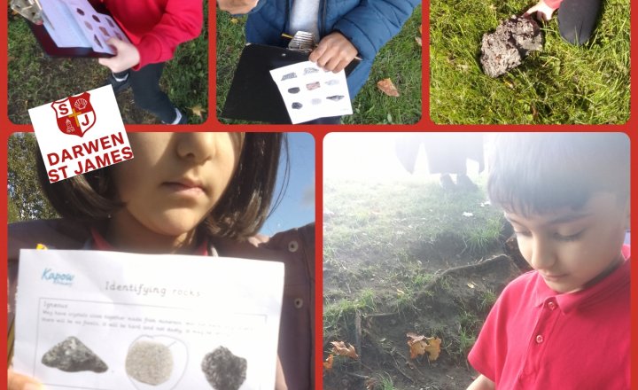 Image of Year 3 - Geography - Identifying Rocks In The School Grounds