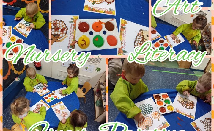 Image of Nursery - Art - Literacy - Finger Painting 