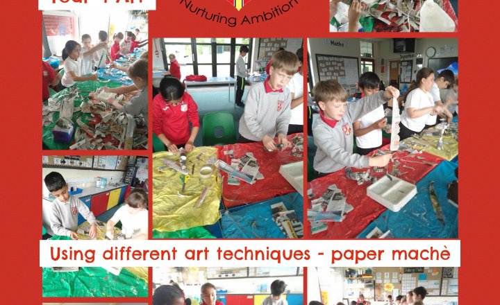 Image of Year 4 Art - Using different art techniques