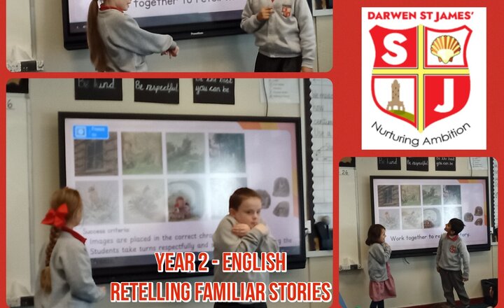 Image of Year 2 English: Retelling a story with a familiar setting.