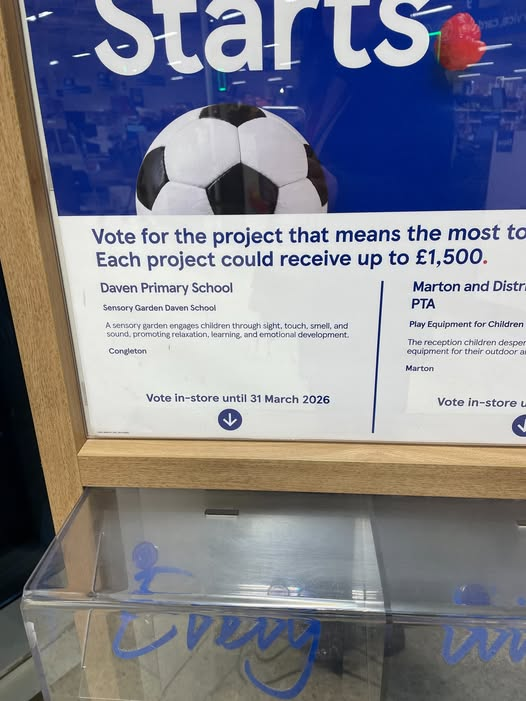 Image of Support Daven with a Tesco Token!