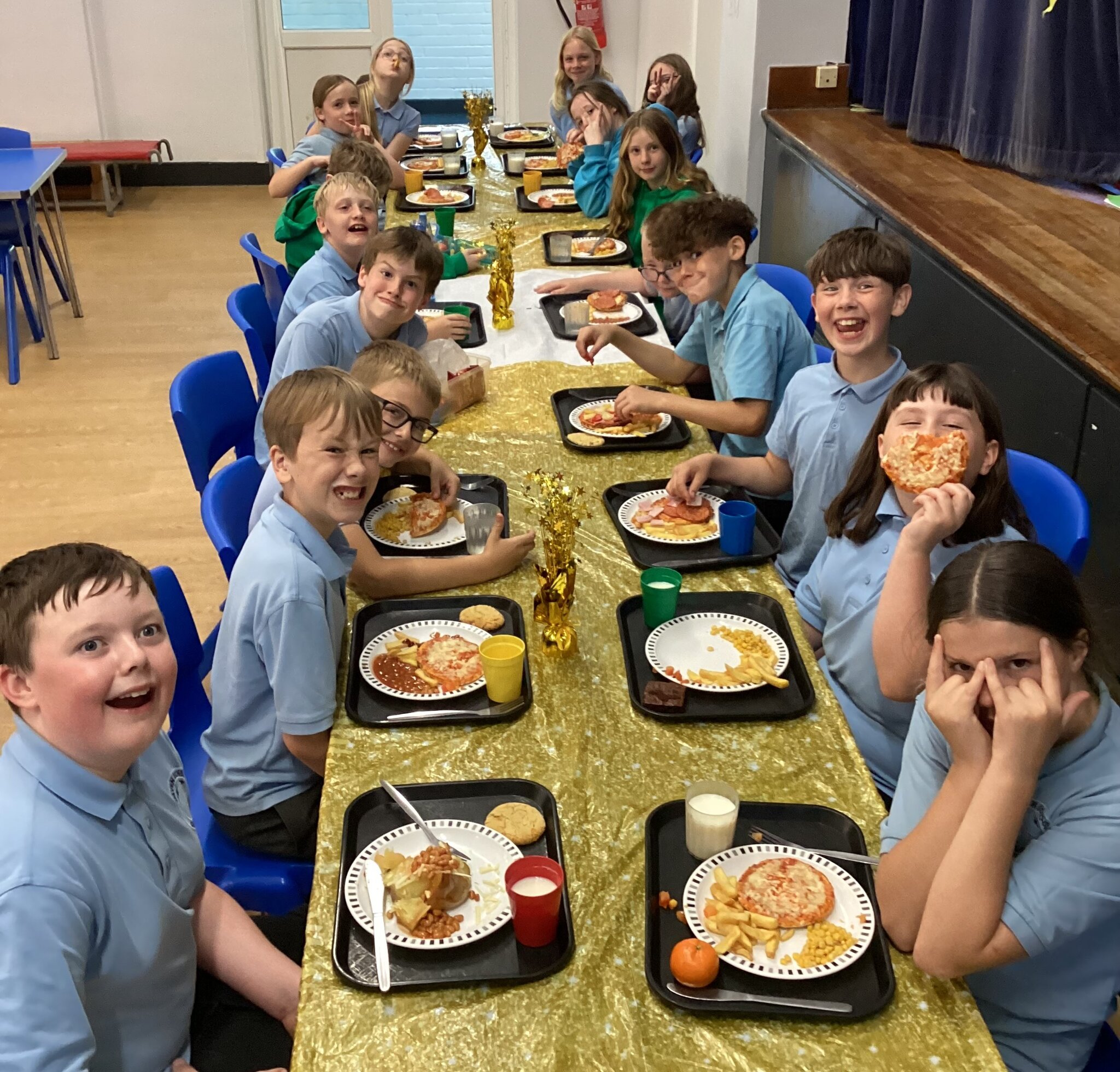 Image of Year 6 celebrate the end of SATs 