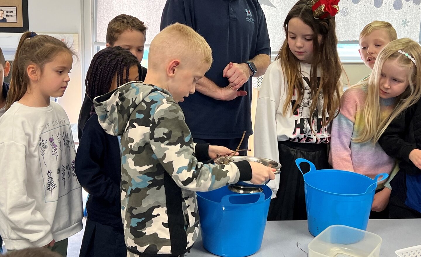 Image of Investigating soils in Year 3