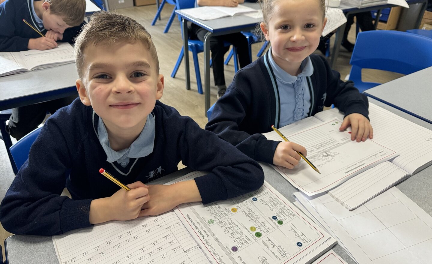 Image of Hard at handwriting in Year 3