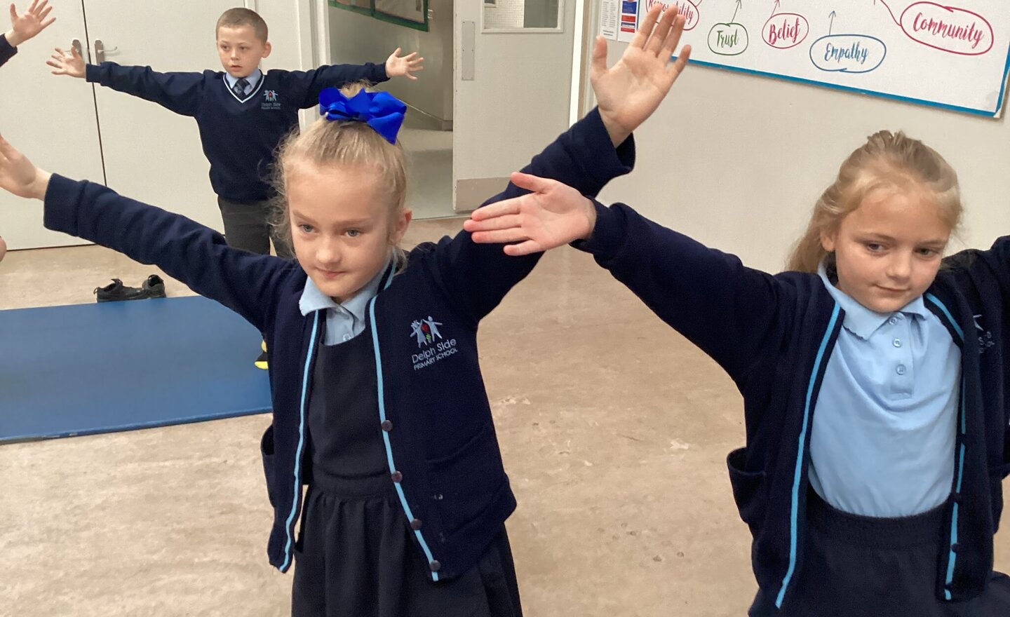 Image of Enjoying a Yoga session in Year 3