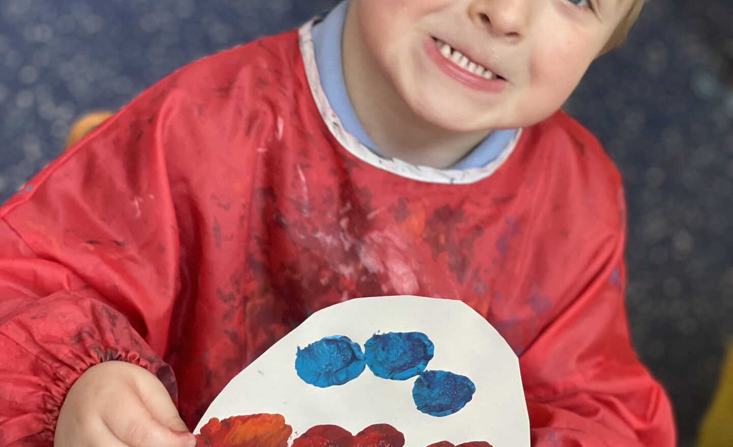 Image of Easter Egg- Pom Pom Painting