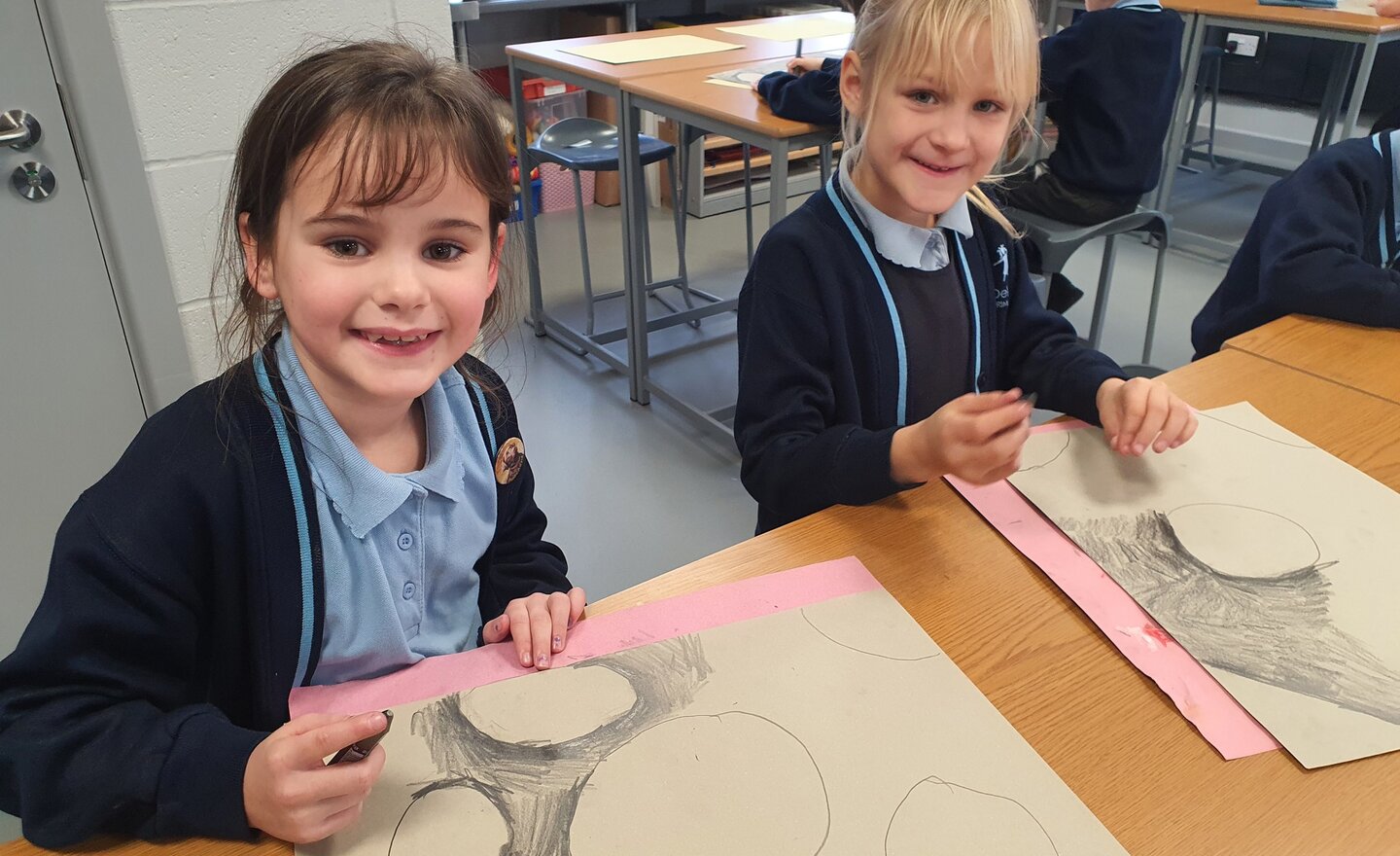 Image of Year 3 - Art - Ammonite Drawings 