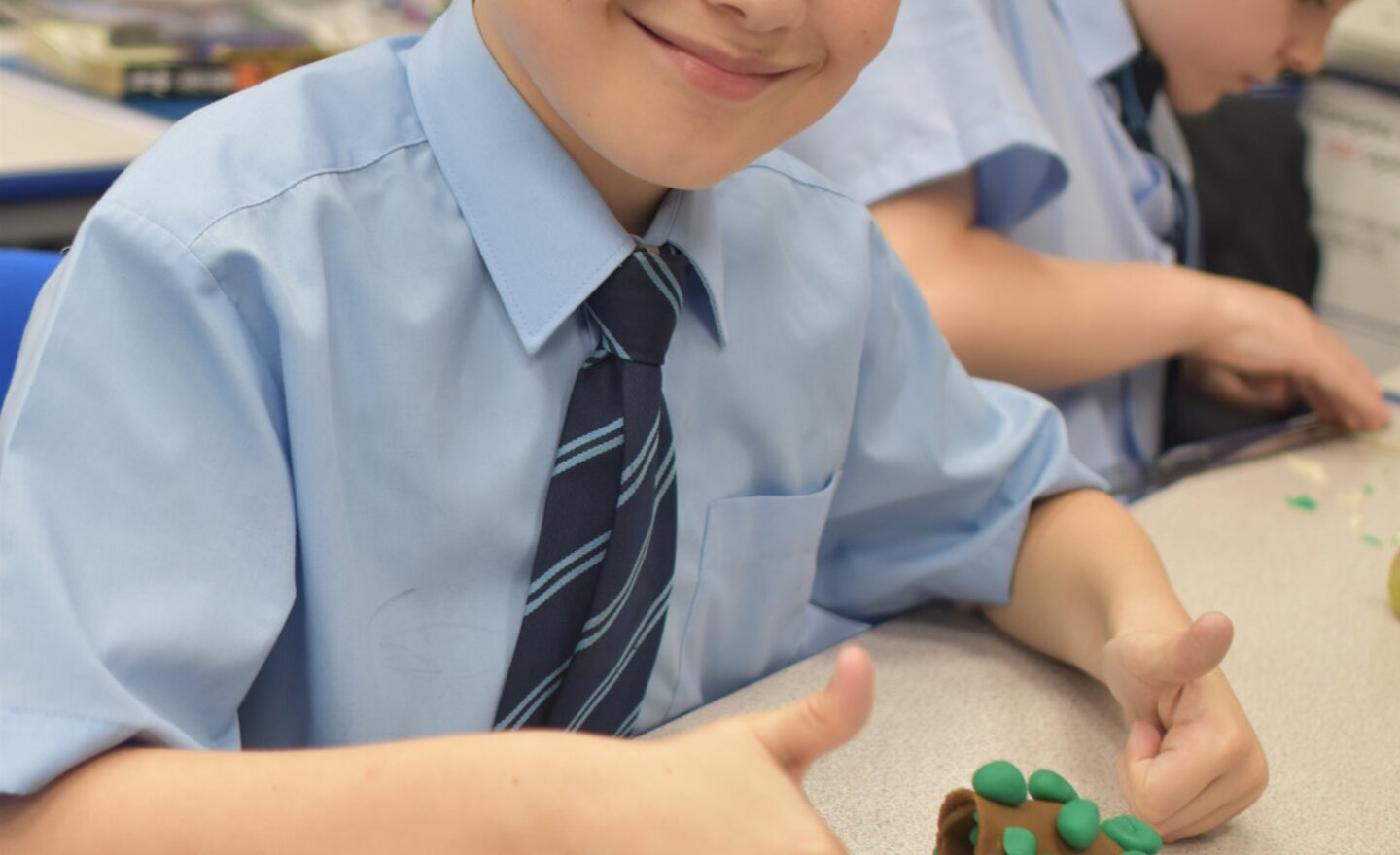 Image of Year Six create micro-organisms!