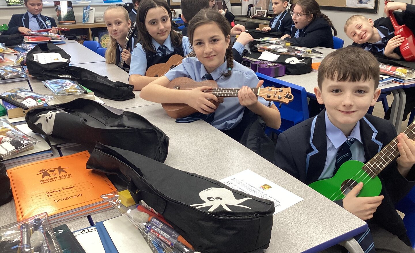 Image of Ukuleles in Year 6!