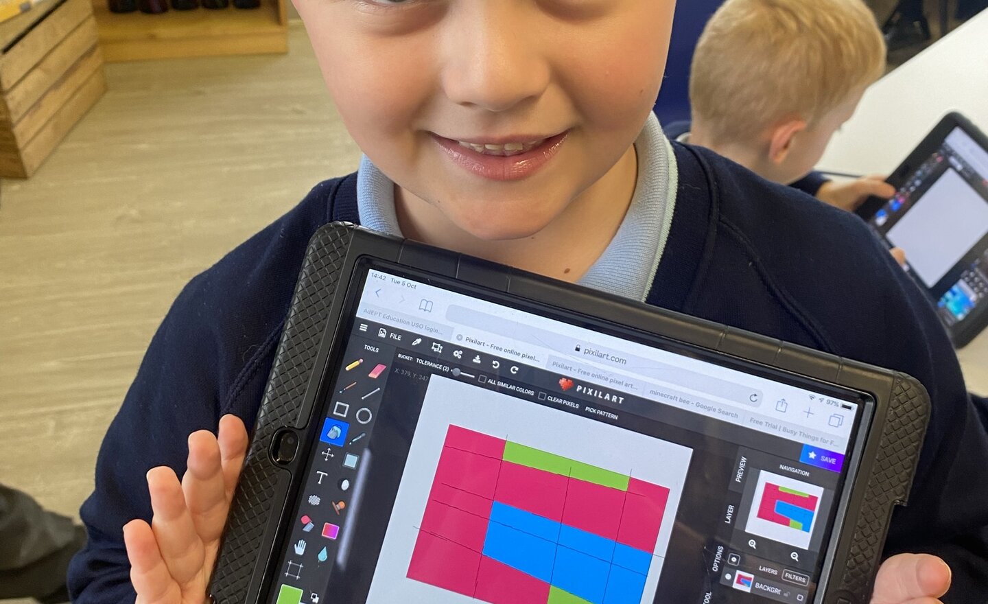 Image of Year 2 - Creating digital art!