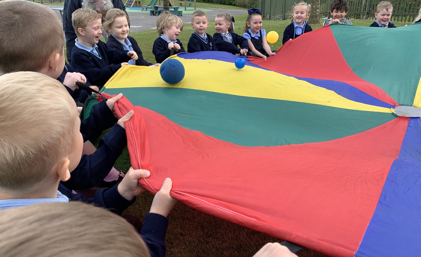 Image of Parachute fun!