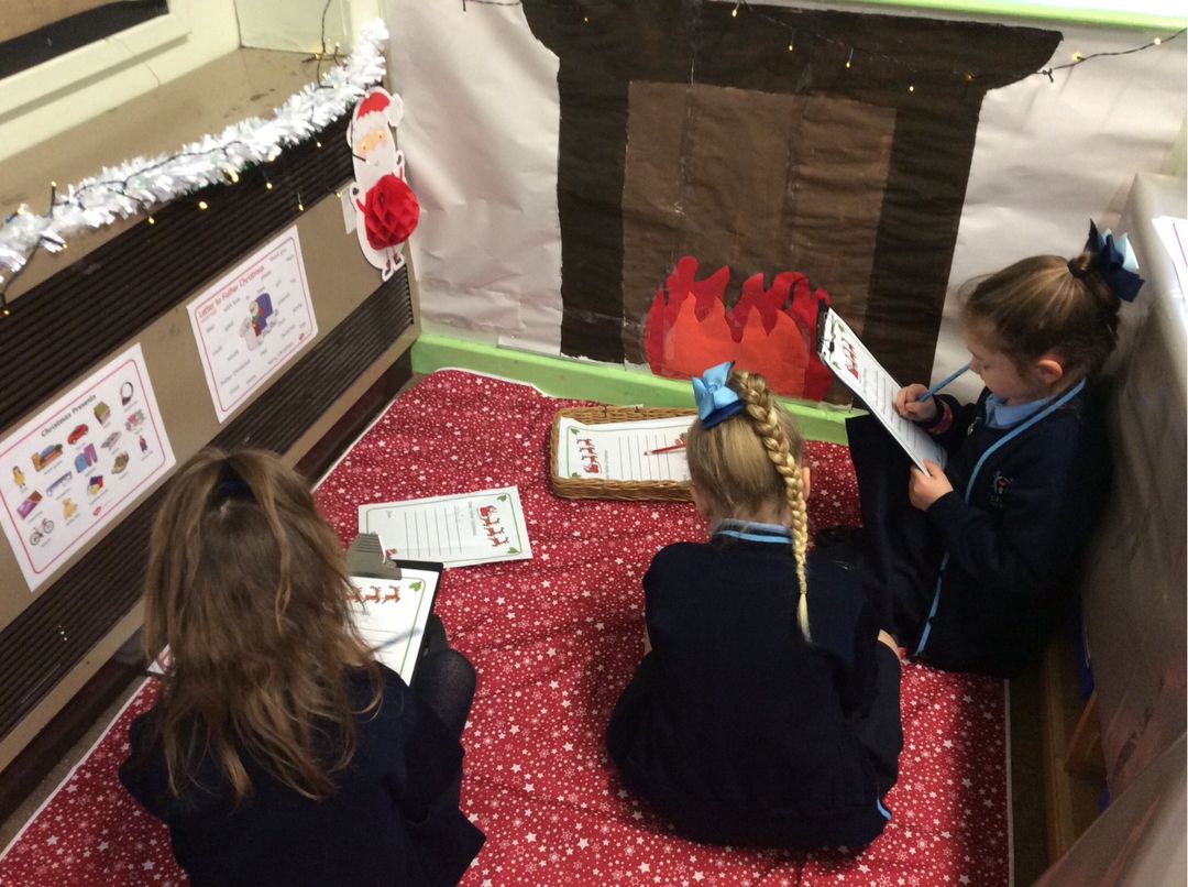 Image of Year 1 have started writing their letters to Father Christmas!