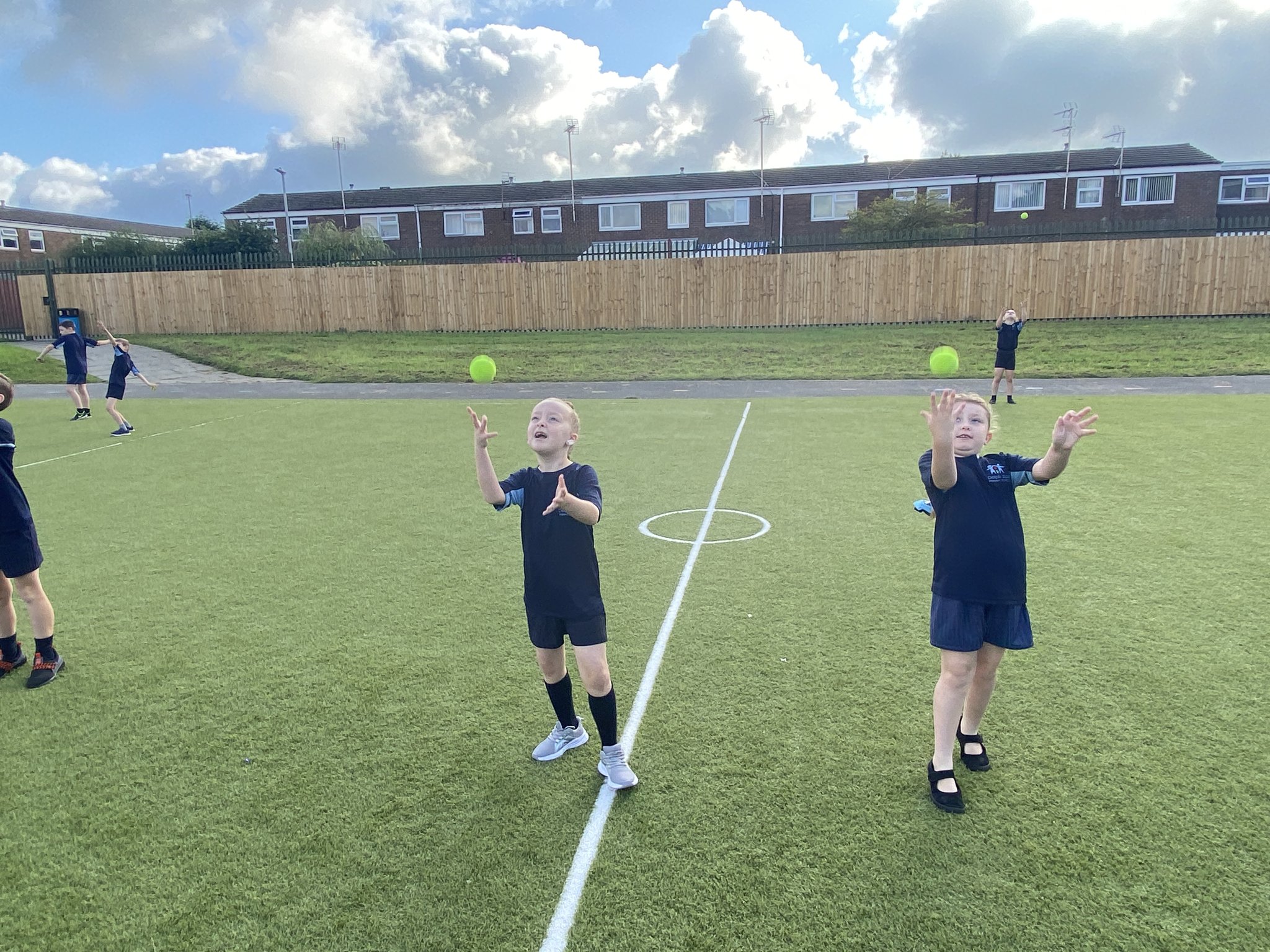 Image of Year 3 enjoying outdoor PE in the sun