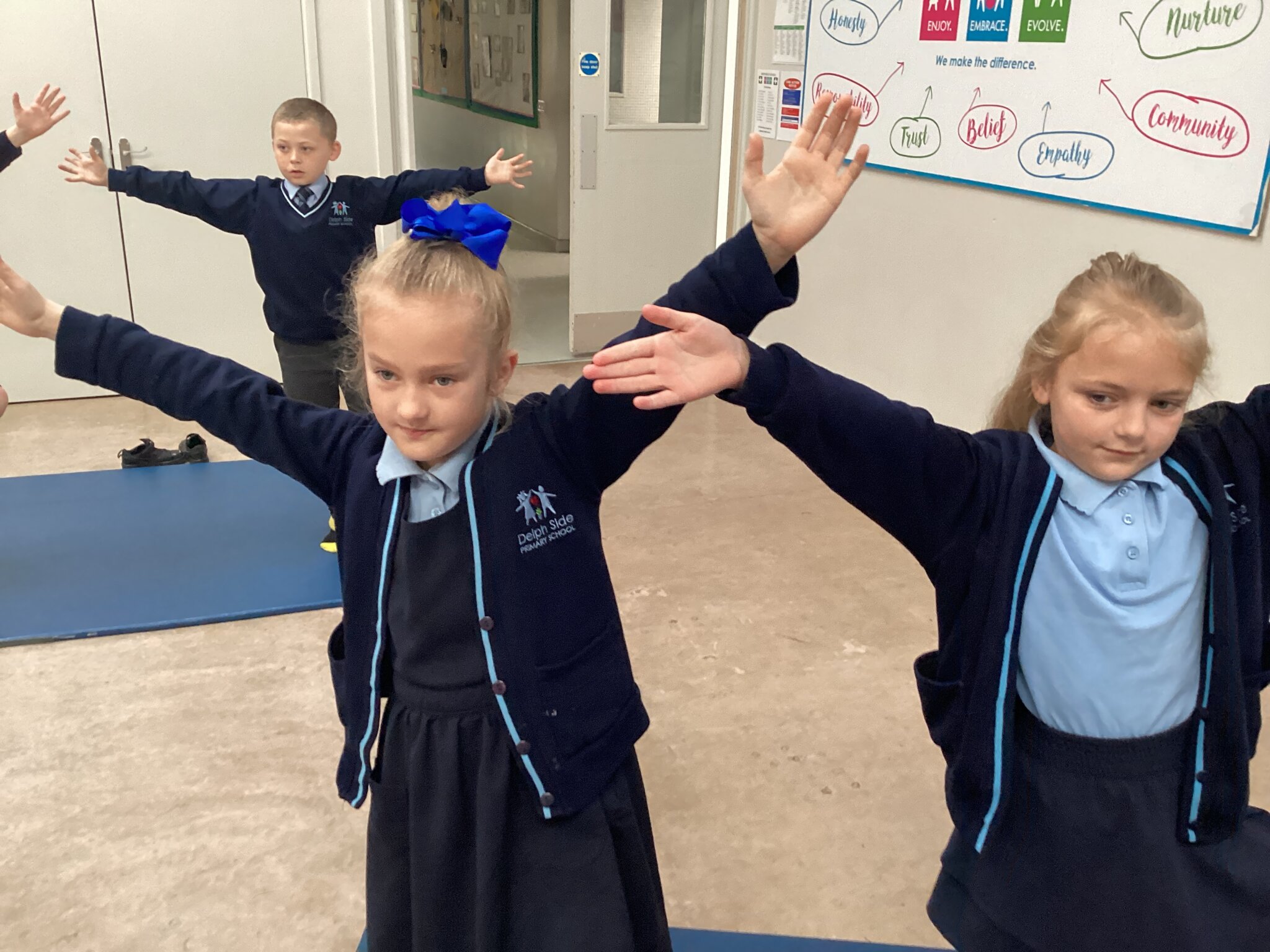 Image of Enjoying a Yoga session in Year 3