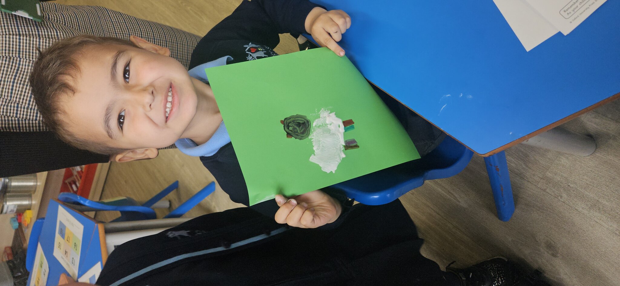 Image of Reception- Learning about the farm