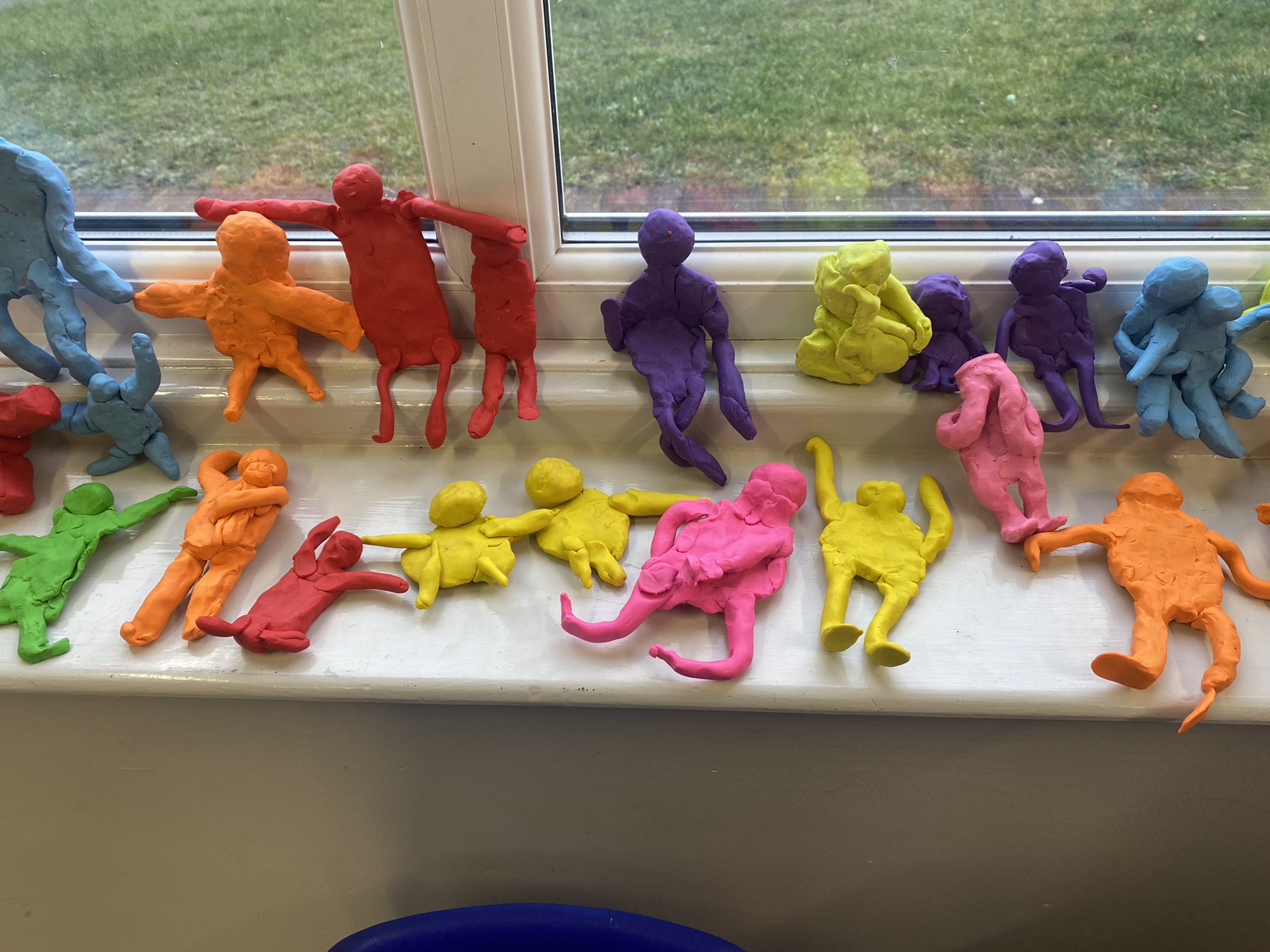 Image of Year 2 - Keith Haring inspired figures