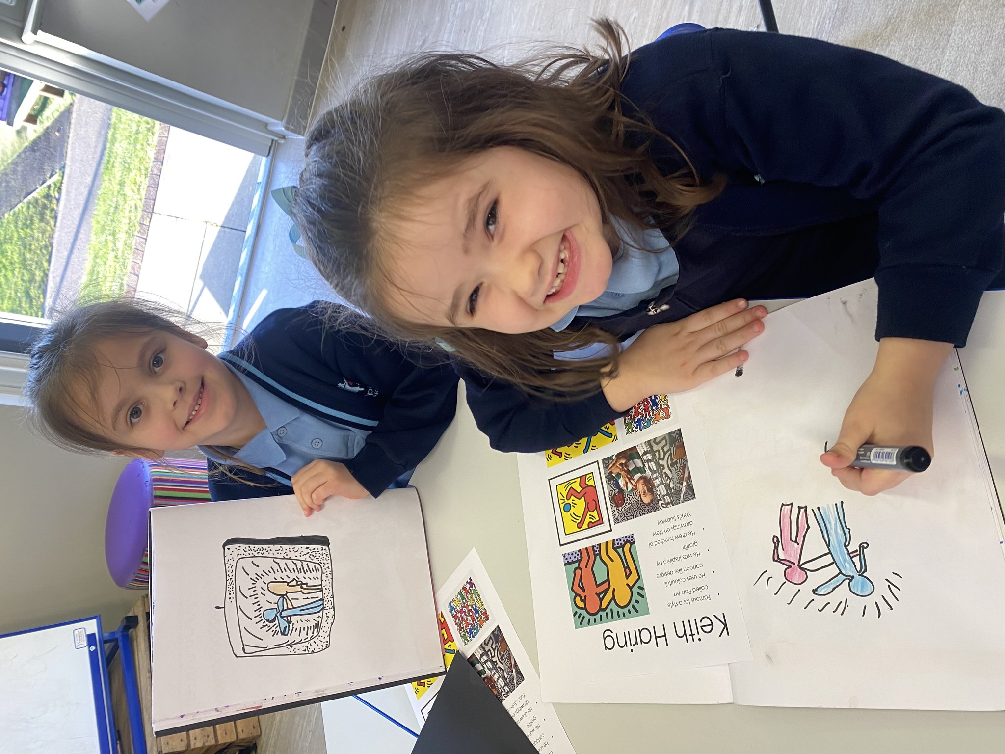 Image of Year 2 - Keith Haring Inspired Art