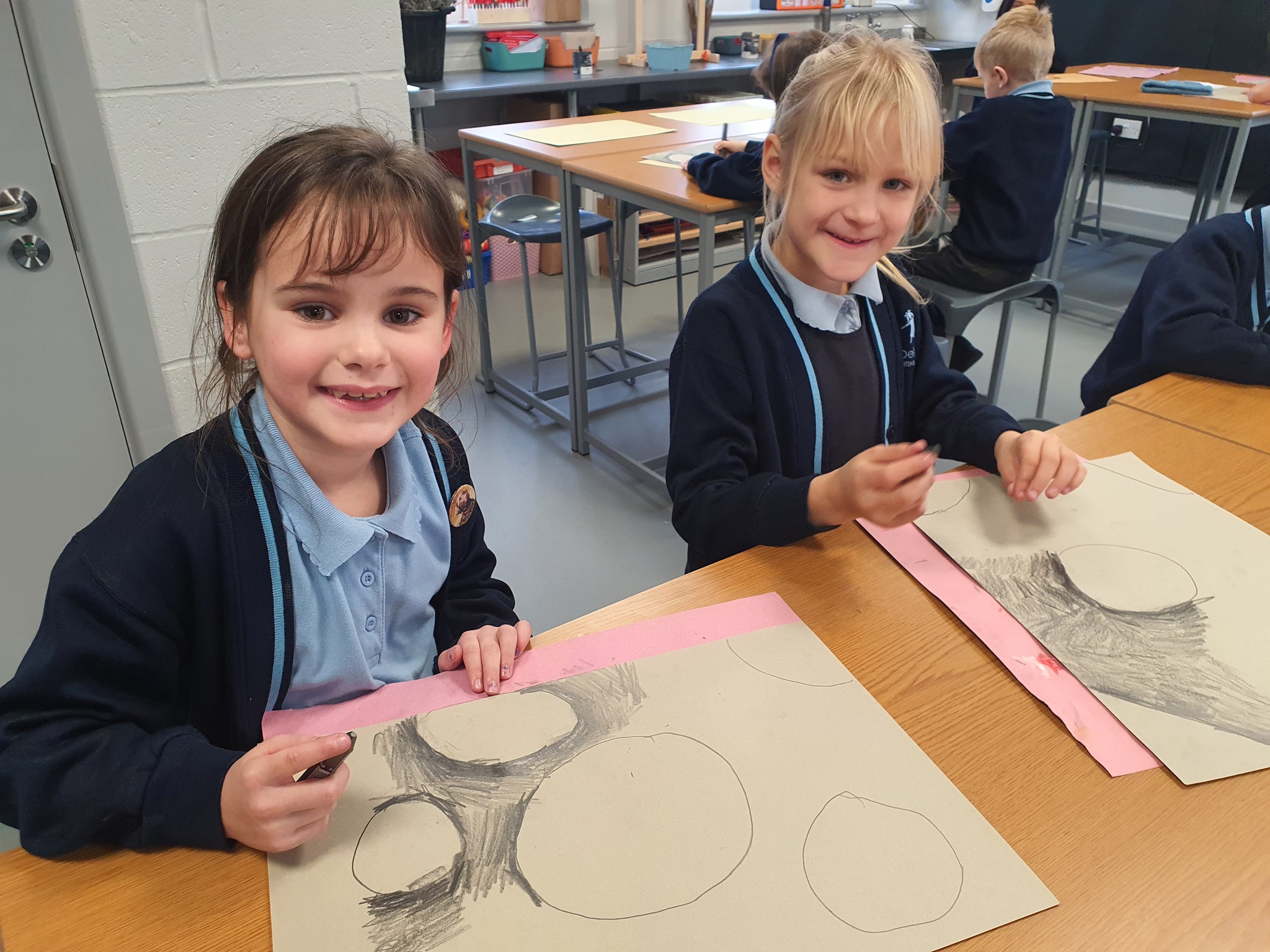 Image of Year 3 - Art - Ammonite Drawings 