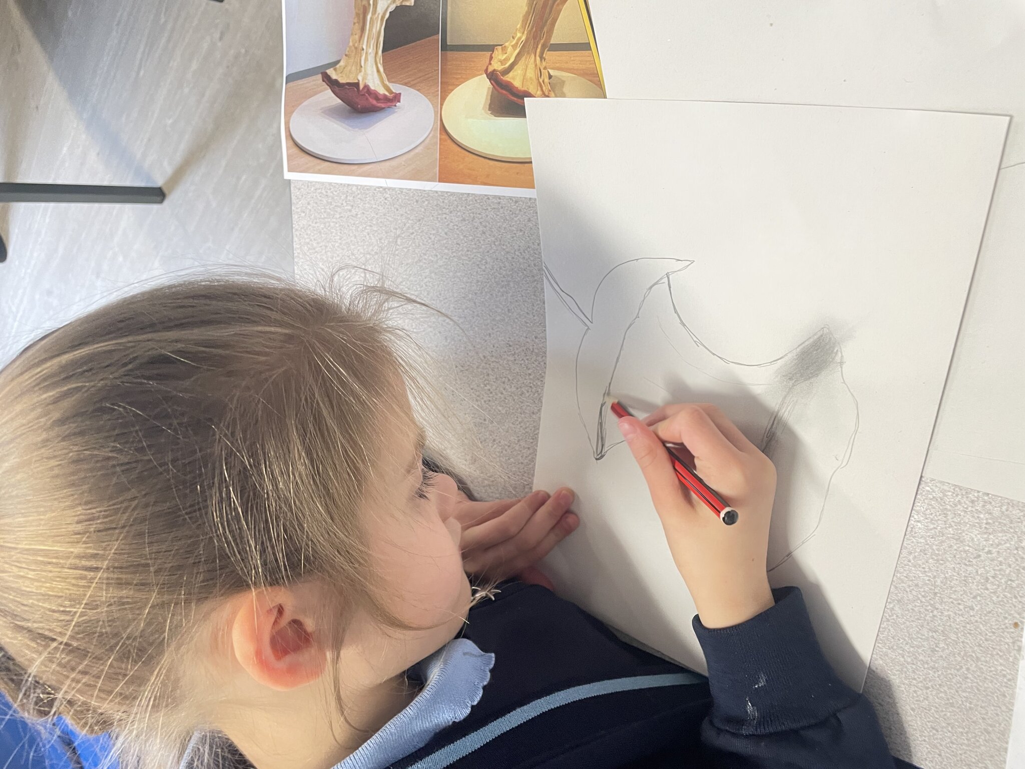 Image of Year 3 - Claes Oldenburg (Drawing an Apple)