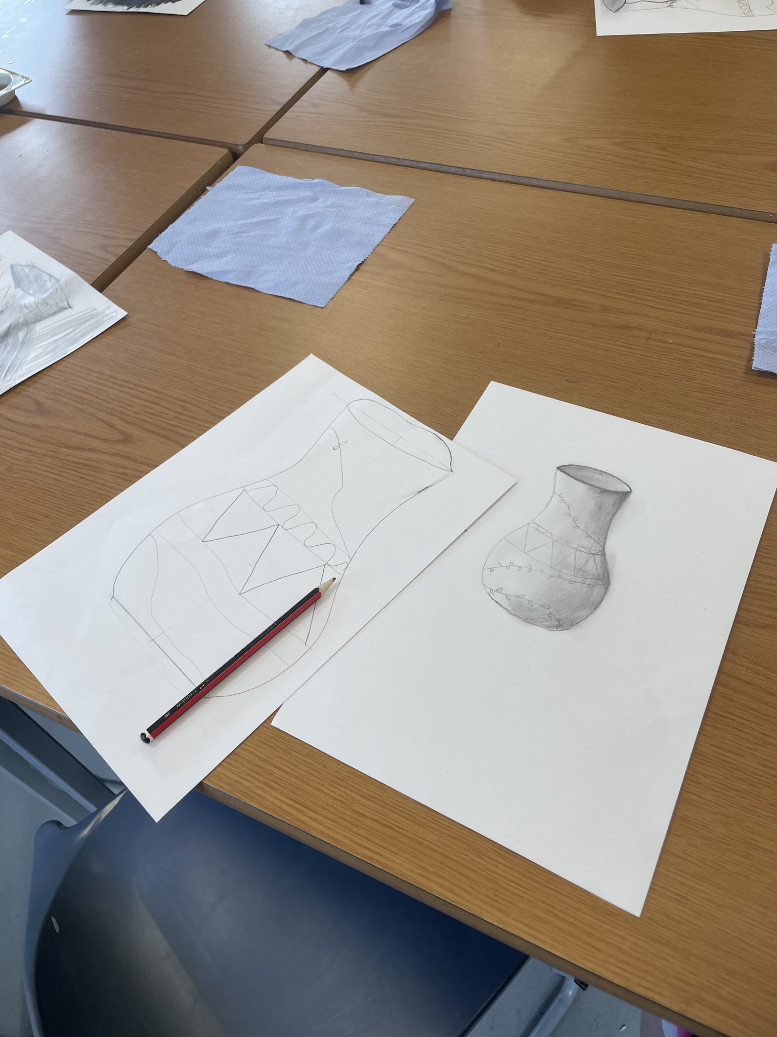 Image of Year 3 Art - Painting our Greek Vase designs