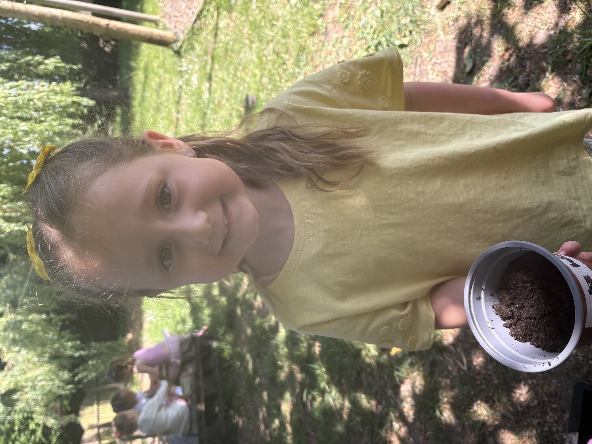 Image of Planting sunflower seeds!