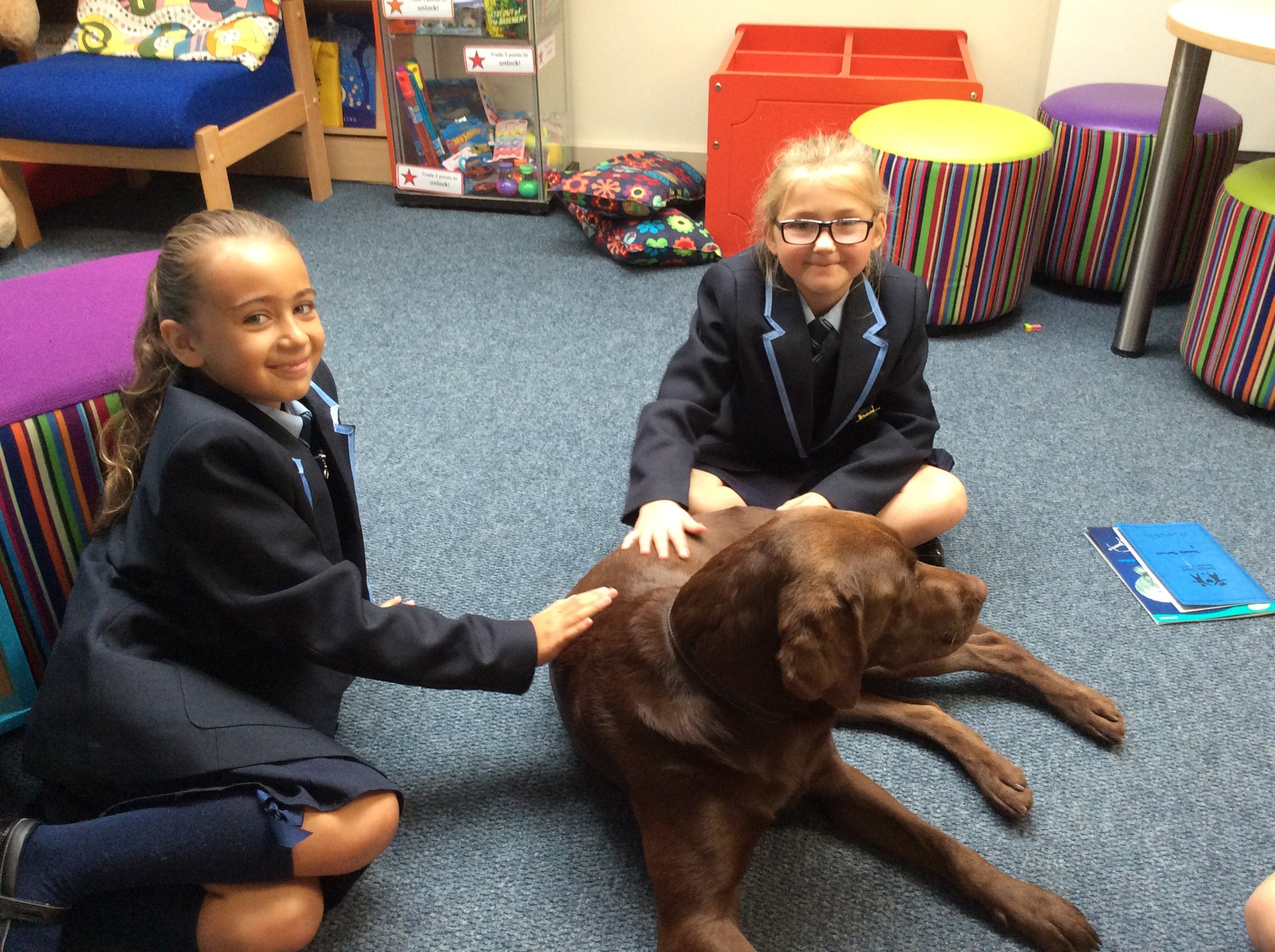 Image of Reading with Poppy in the Library! Y5