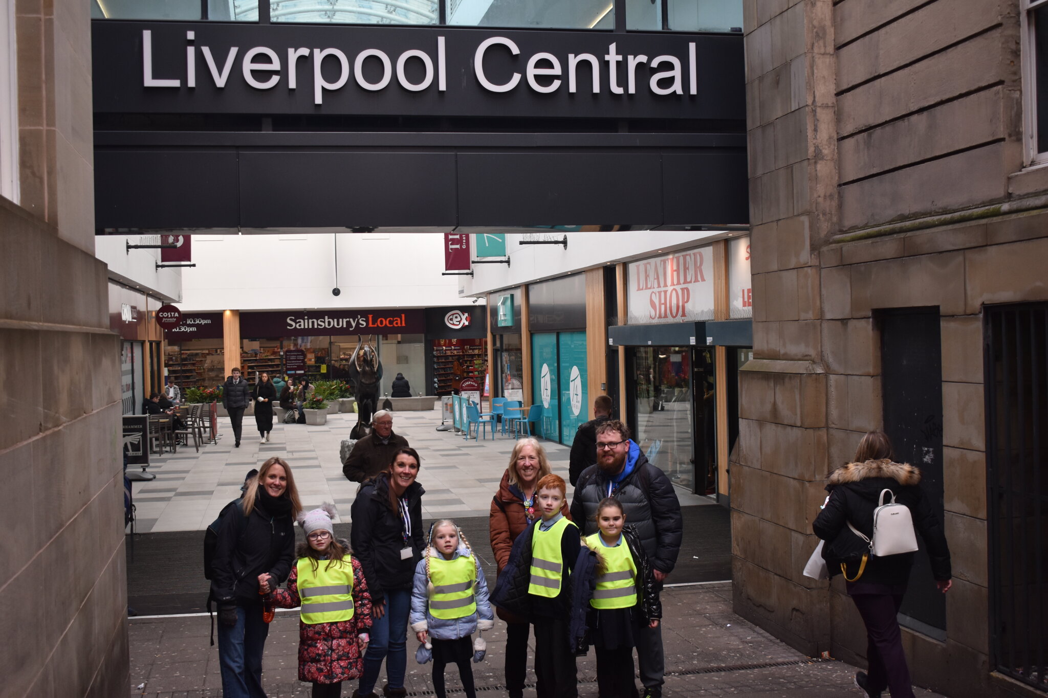 Image of Liverpool by bus and train