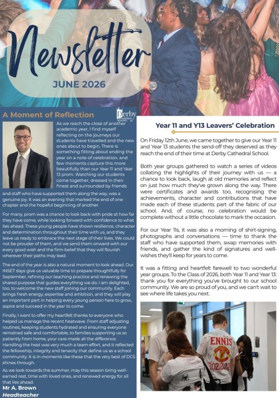 Image of June 2026 Newsletter