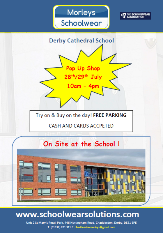 Image of Morley's School Uniform Pop-up Shop