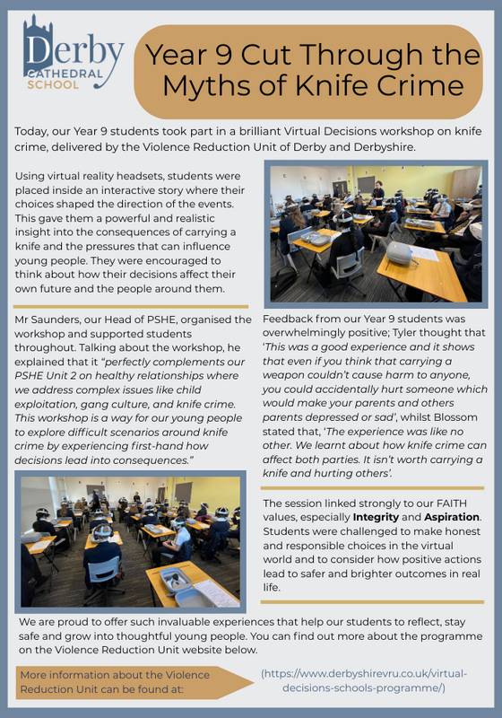 Image of Year 9 Cut Through the Myths of Knife Crime